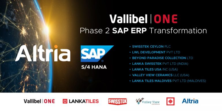 Vallibel One PLC Phase 2 of the SAP S4HANA Cloud ERP implementation by Altria Consulting Sri Lanka SAP Partner